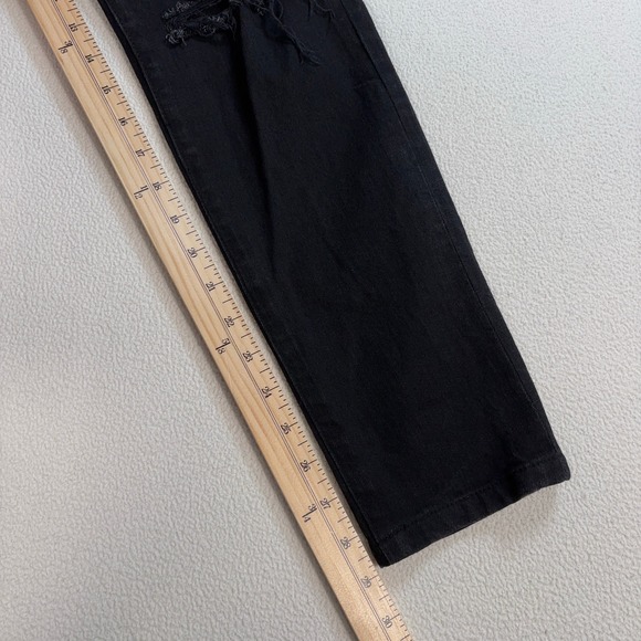 Saint Lauren D02 Skinny Ripped Jeans Men's 30x29 Black Tapered Stretch Italy YSL - Picture 11 of 16